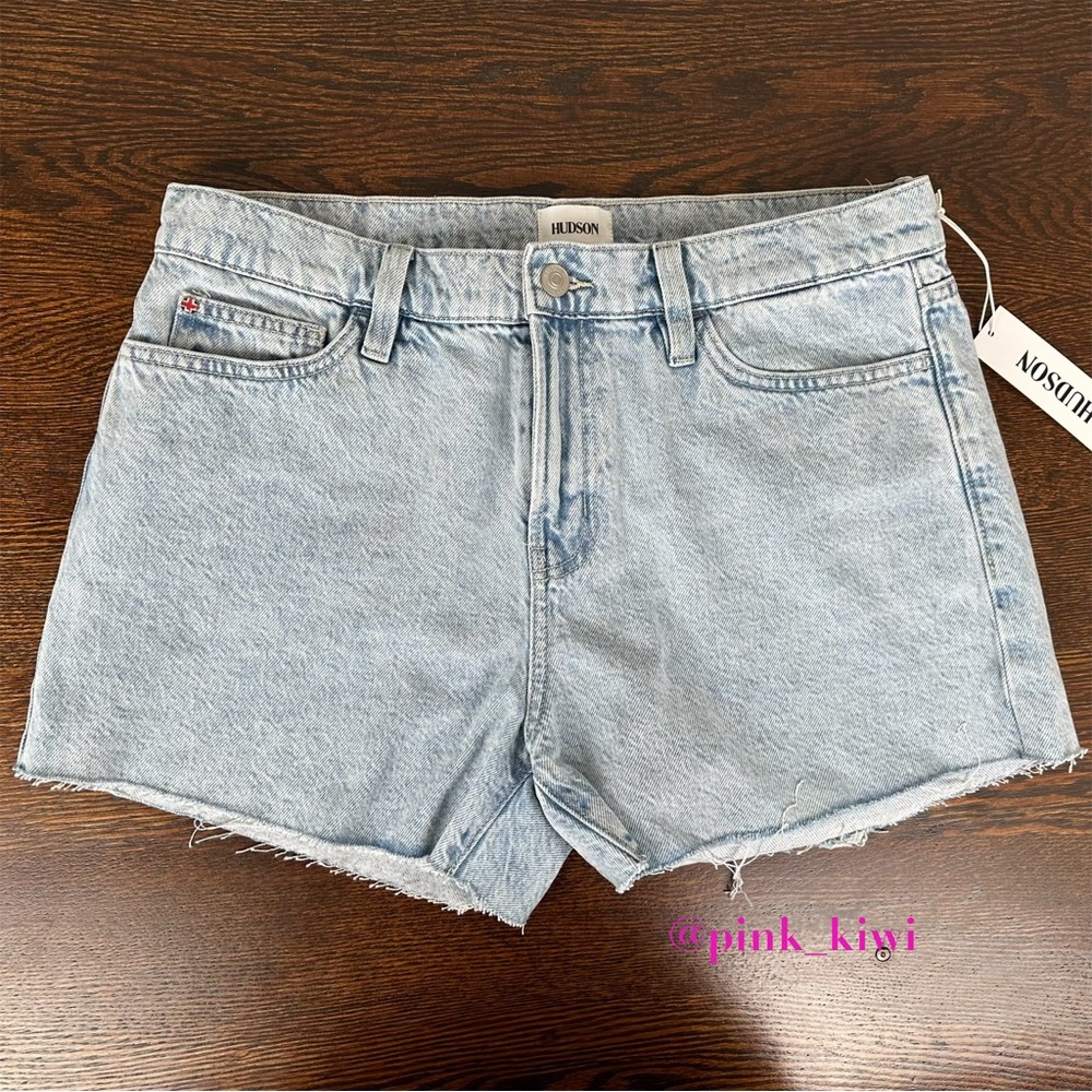 Hudson Gracie Raw Edge Hem Jean Shorts